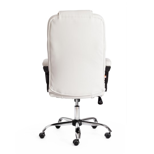 Кресло офисное BERGAMO Хром (22) кож/зам, белый, арт.19400 в Березниках - изображение 3