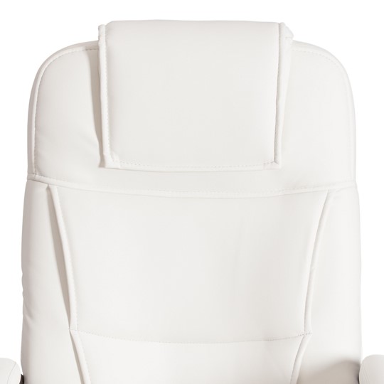 Кресло офисное BERGAMO Хром (22) кож/зам, белый, арт.19400 в Перми - изображение 6