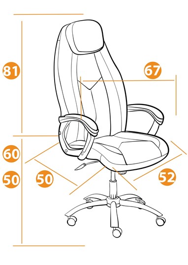 Компьютерное кресло BOSS Lux, кож/зам, белый, арт.21152 в Перми - изображение 12