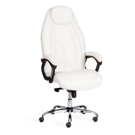 Компьютерное кресло BOSS Lux, кож/зам, белый, арт.21152 в Перми - изображение