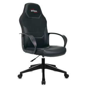 Кресло офисное BRABIX "Alpha GM-018", ткань/экокожа, черное, 532636, GM-018_532636 в Перми