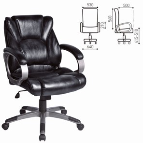 Компьютерное кресло BRABIX "Eldorado EX-504", экокожа, черное, 530874 в Перми - предосмотр 3