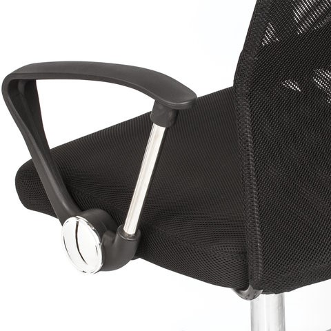 Кресло BRABIX "Flash MG-302", с подлокотниками, хром, черное, 530867 в Кунгуре - изображение 10