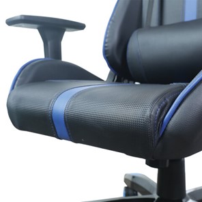 Компьютерное кресло BRABIX "GT Carbon GM-120", две подушки, экокожа, черное/синее, 531930 в Перми - предосмотр 11