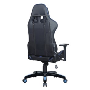 Компьютерное кресло BRABIX "GT Carbon GM-120", две подушки, экокожа, черное/синее, 531930 в Перми - предосмотр 5