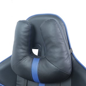 Компьютерное кресло BRABIX "GT Carbon GM-120", две подушки, экокожа, черное/синее, 531930 в Перми - предосмотр 8