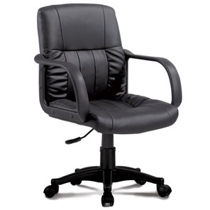 Кресло офисное BRABIX "Hit MG-300", с подлокотниками, экокожа, черное, 530864 в Кунгуре