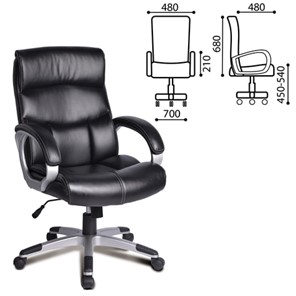 Офисное кресло BRABIX "Impulse EX-505", экокожа, черное, 530876 в Перми - предосмотр 1