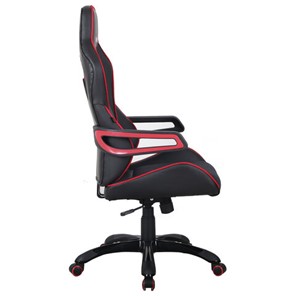 Офисное кресло Brabix Nitro GM-001 (ткань, экокожа, черное, вставки красные) 531816 в Перми - предосмотр 3
