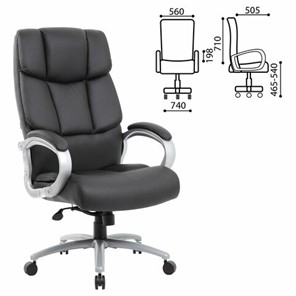Кресло офисное Brabix Premium Blocks HD-008 (экокожа, черное) 531944 в Перми - предосмотр 12
