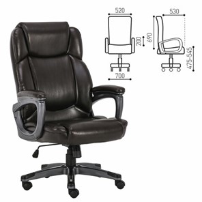 Компьютерное кресло Brabix Premium Favorite EX-577 (пружинный блок, рециклир. кожа, коричневое) 531936 в Перми - предосмотр 14