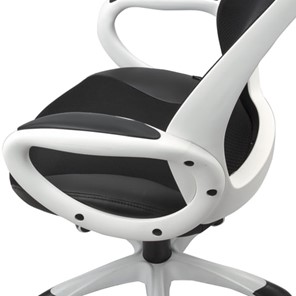 Компьютерное кресло Brabix Premium Genesis EX-517 (пластик белый, ткань/экокожа/сетка черная) 531573 в Перми - предосмотр 6