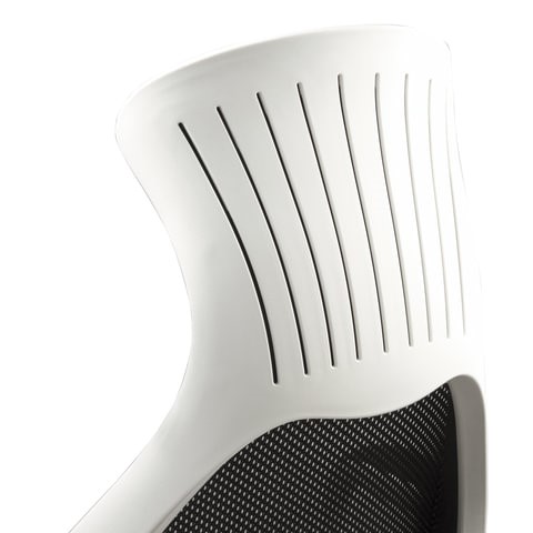 Компьютерное кресло Brabix Premium Genesis EX-517 (пластик белый, ткань/экокожа/сетка черная) 531573 в Перми - изображение 8