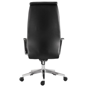 Кресло офисное BRABIX PREMIUM "Jazz EX-757", синхромеханизм, алюминий, экокожа, черное, 532489 в Перми - предосмотр 3