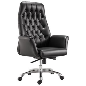 Кресло офисное BRABIX PREMIUM "Legacy EX-750", синхромеханизм, алюминий, экокожа, черное, 532492 в Березниках