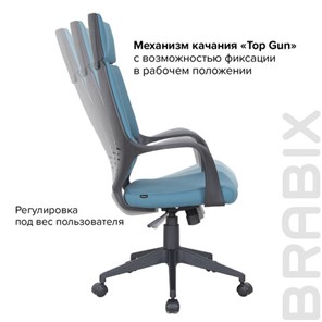 Кресло компьютерное Brabix Premium Prime EX-515 (ткань, голубое) 531568 в Перми - предосмотр 12