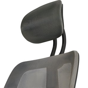 Кресло BRABIX "Saturn ER-400", с подголовником, комбинированное, черное/серое, 530871 в Кунгуре - предосмотр 5