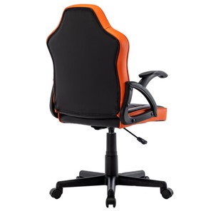 Кресло офисное BRABIX "Shark GM-203", экокожа, черное/оранжевое, 532513 в Перми - предосмотр 2