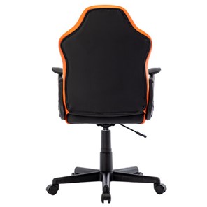 Кресло офисное BRABIX "Shark GM-203", экокожа, черное/оранжевое, 532513 в Перми - предосмотр 3