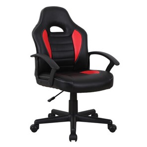Кресло офисное BRABIX "Spark GM-201", экокожа, черное/красное, 532503 в Соликамске
