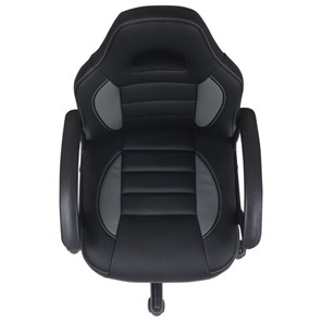 Кресло офисное BRABIX "Spark GM-201", экокожа, черное/серое, 532504 в Перми - предосмотр 5