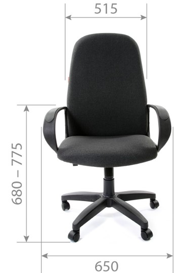 Кресло CHAIRMAN 279, экокожа, цвет черный в Перми - изображение 2