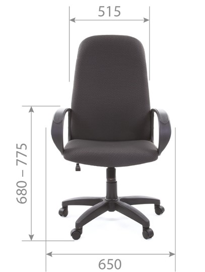 Офисное кресло CHAIRMAN 279 JP15-1 черно-серый в Перми - изображение 4