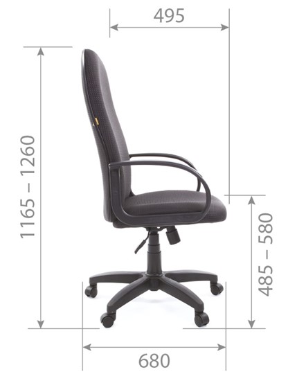 Офисное кресло CHAIRMAN 279 JP15-1 черно-серый в Березниках - изображение 5