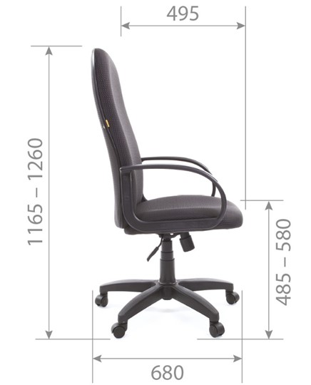 Кресло офисное CHAIRMAN 279 JP15-2, цвет черный в Перми - изображение 5