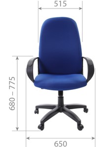 Кресло офисное CHAIRMAN 279 TW 11, цвет черный в Перми - предосмотр 4