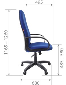 Кресло офисное CHAIRMAN 279 TW 11, цвет черный в Перми - предосмотр 5