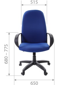 Офисное кресло CHAIRMAN 279 TW 12, цвет серый в Перми - предосмотр 4