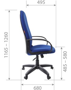 Офисное кресло CHAIRMAN 279 TW 12, цвет серый в Перми - предосмотр 5