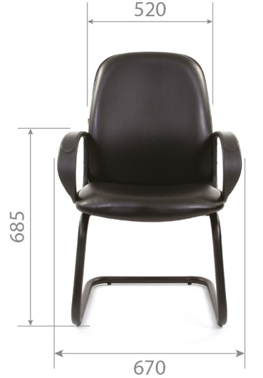 Офисное кресло CHAIRMAN 279V экокожа черная в Чайковском - изображение 4