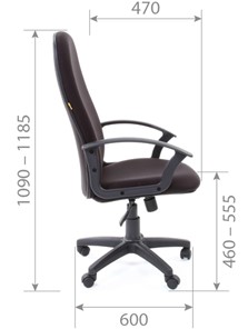 Офисное кресло CHAIRMAN 289, ткань, цвет серый в Перми - предосмотр 4