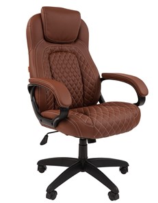 Кресло CHAIRMAN 432, экокожа, цвет коричневый в Березниках - предосмотр 1