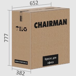 Кресло CHAIRMAN 432, экокожа, цвет коричневый в Соликамске - предосмотр 7