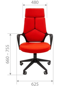 Компьютерное кресло CHAIRMAN 525, красное в Перми - предосмотр 3