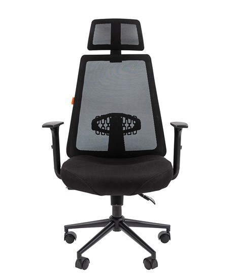 Офисное кресло CHAIRMAN 535 BLACK Сетчатый акрил черный / Полиэстер черный в Перми - изображение 1