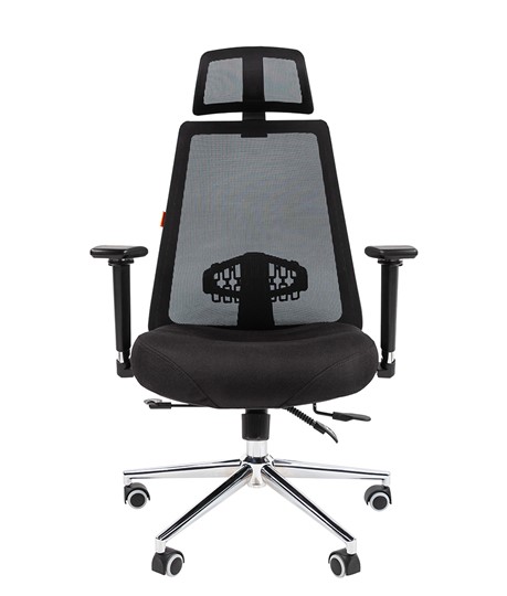 Офисное кресло CHAIRMAN 535 LUX сетчатый акрил черный / полиэстер черный в Перми - изображение 1