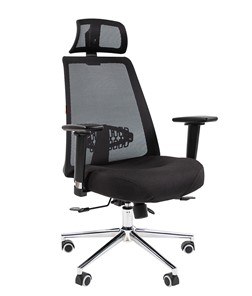 Офисное кресло CHAIRMAN 535 LUX сетчатый акрил черный / полиэстер черный в Перми - предосмотр