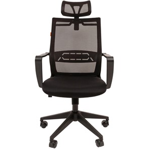 Кресло офисное CHAIRMAN 545 сетка/ткань черный в Перми - предосмотр 1