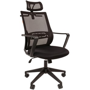 Кресло офисное CHAIRMAN 545 сетка/ткань черный в Березниках