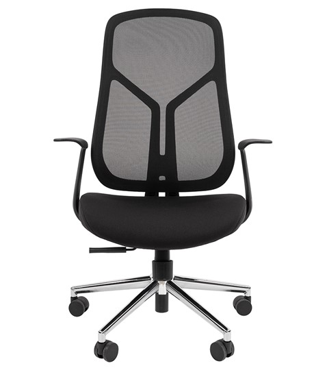 Кресло офисное CHAIRMAN 588 Сетчатый акрил черный / Ткань полиэстер черный в Перми - изображение 1