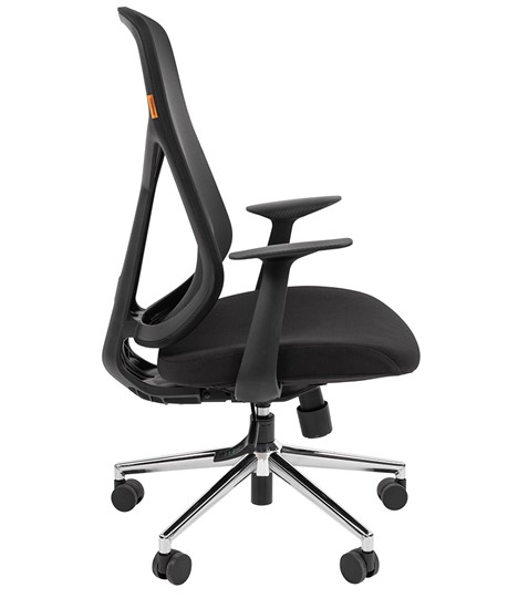 Кресло офисное CHAIRMAN 588 Сетчатый акрил черный / Ткань полиэстер черный в Перми - изображение 2