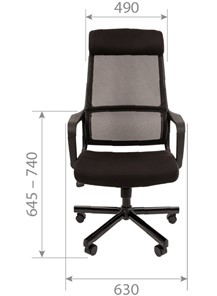 Офисное кресло CHAIRMAN 590, черное в Перми - предосмотр 3