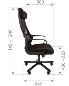 Офисное кресло CHAIRMAN 590, черное в Перми - предосмотр 4