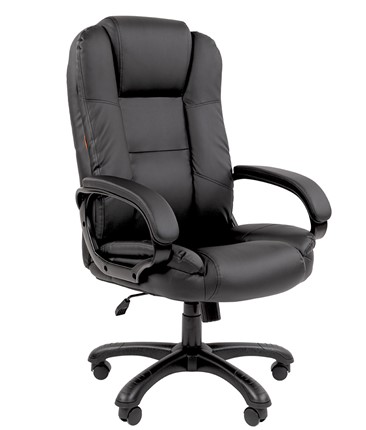 Офисное кресло CHAIRMAN 600 экокожа черная в Перми - изображение