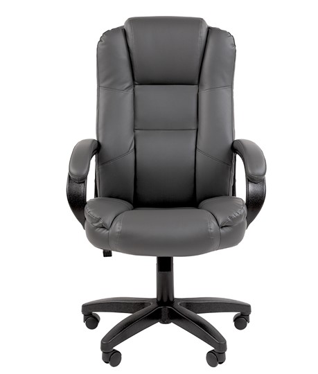 Офисное кресло CHAIRMAN 600 LT экокожа серая в Перми - изображение 1