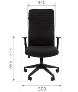 Кресло компьютерное CHAIRMAN 611 черный в Перми - предосмотр 3